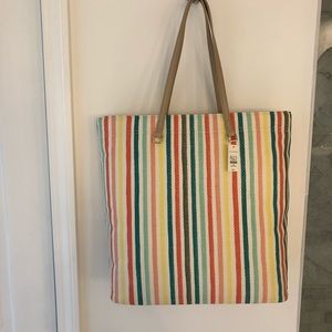 Talbots striped handbag NWT.